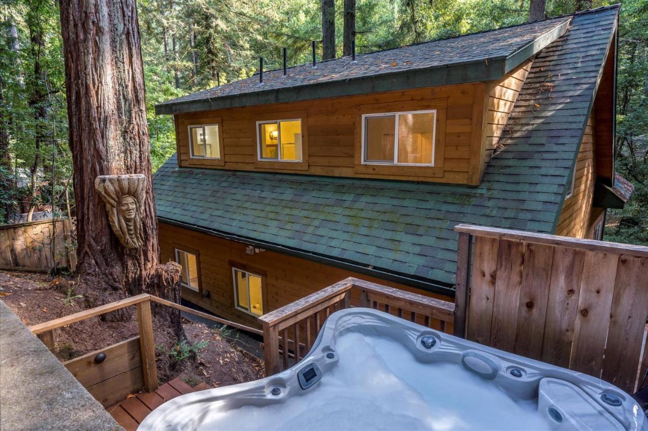 盖尔南韦尔The Wood Chalet Hot Tub Bbq Redwoods别墅 外观 照片